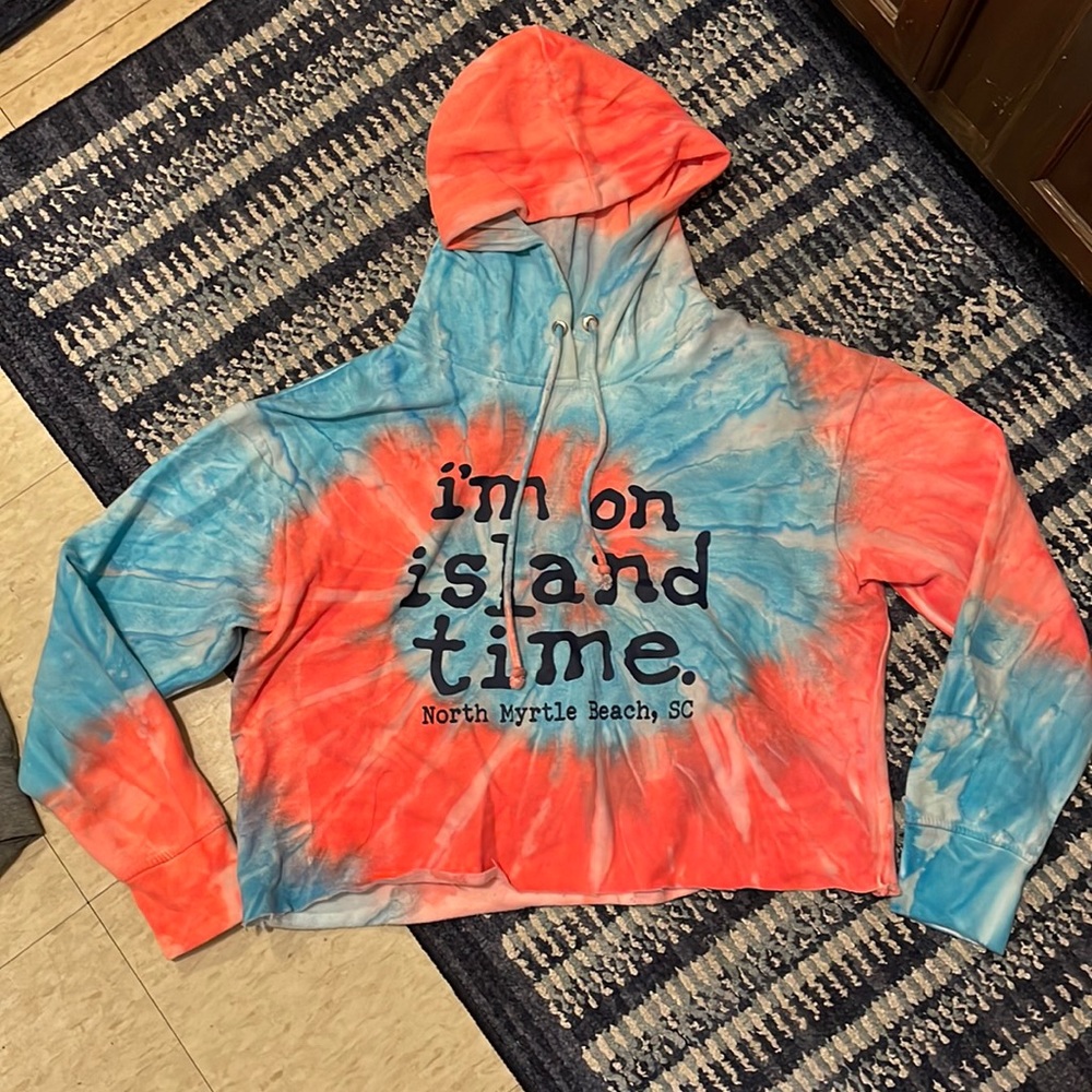 Tye Dye half sweater that is super cute and fun to wear anyway and anywhere :)